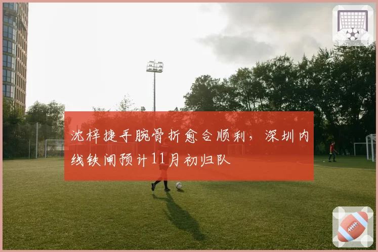 沈梓捷手腕骨折愈合顺利,深圳内线铁闸预计11月初归队