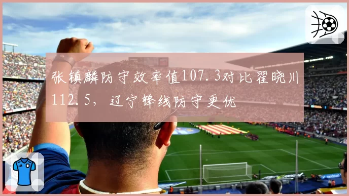 张镇麟防守效率值107.3对比翟晓川112.5，辽宁锋线防守更优
